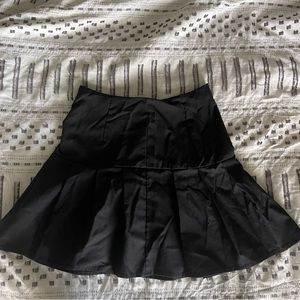 Black short skirt